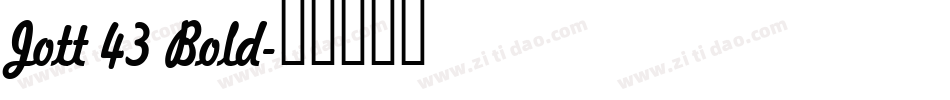Jott 43 Bold字体转换